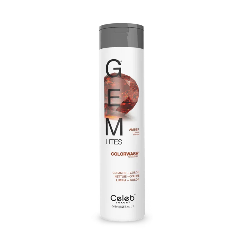Gem Lites Amber Copper Brown Colorwash Celeb 244ml