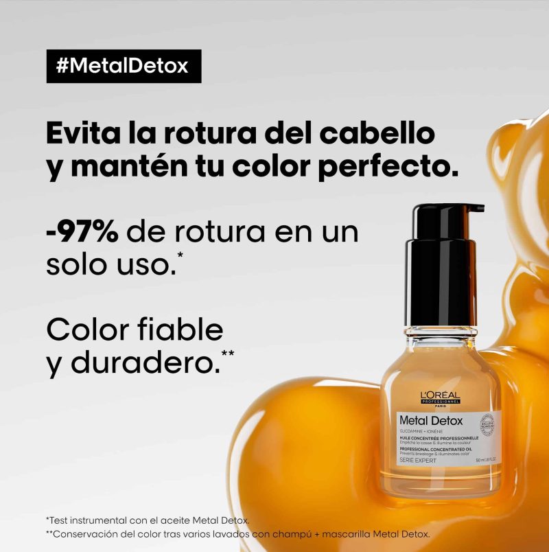 Aceite Concentrado Metal Detox L'oreal 50ml - Imagen 3