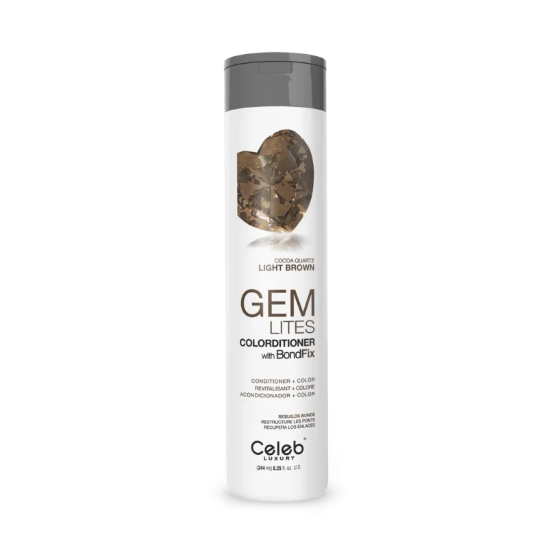 Gem Lites Cocoa Quartz Light Brown Colorditioner Celeb 244ml