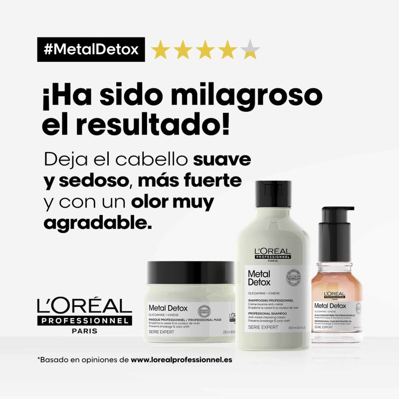 Aceite Concentrado Metal Detox L'oreal 50ml - Imagen 4