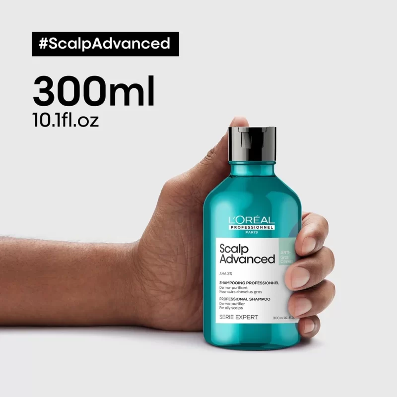 Shampoo Anti-grasa Oiliness Scalp L'oreal 300ml - Imagen 2