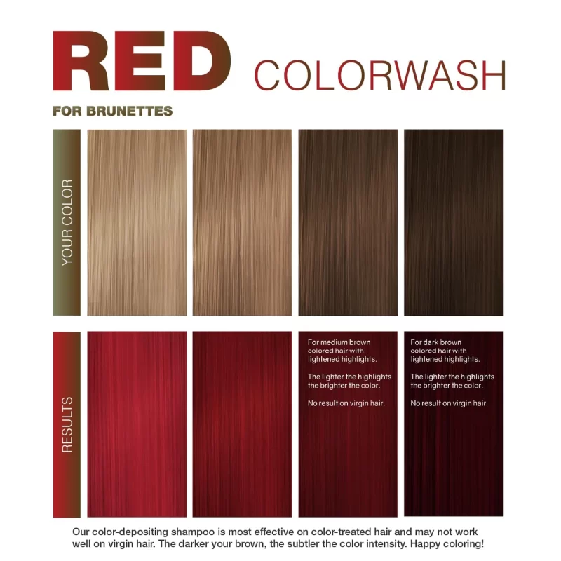 Viral Red For Brown Hair Colorwash Celeb 244ml - Imagen 3