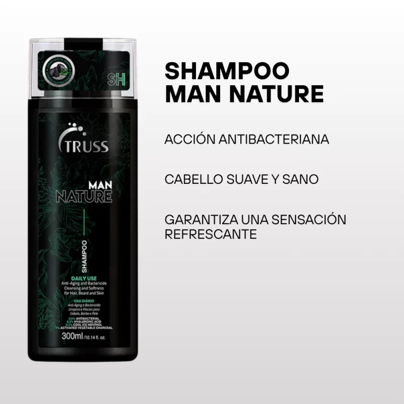 Shampoo Man Nature Truss 300ml - Imagen 2
