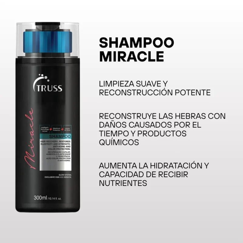 Shampoo Miracle Truss 300ml - Imagen 3