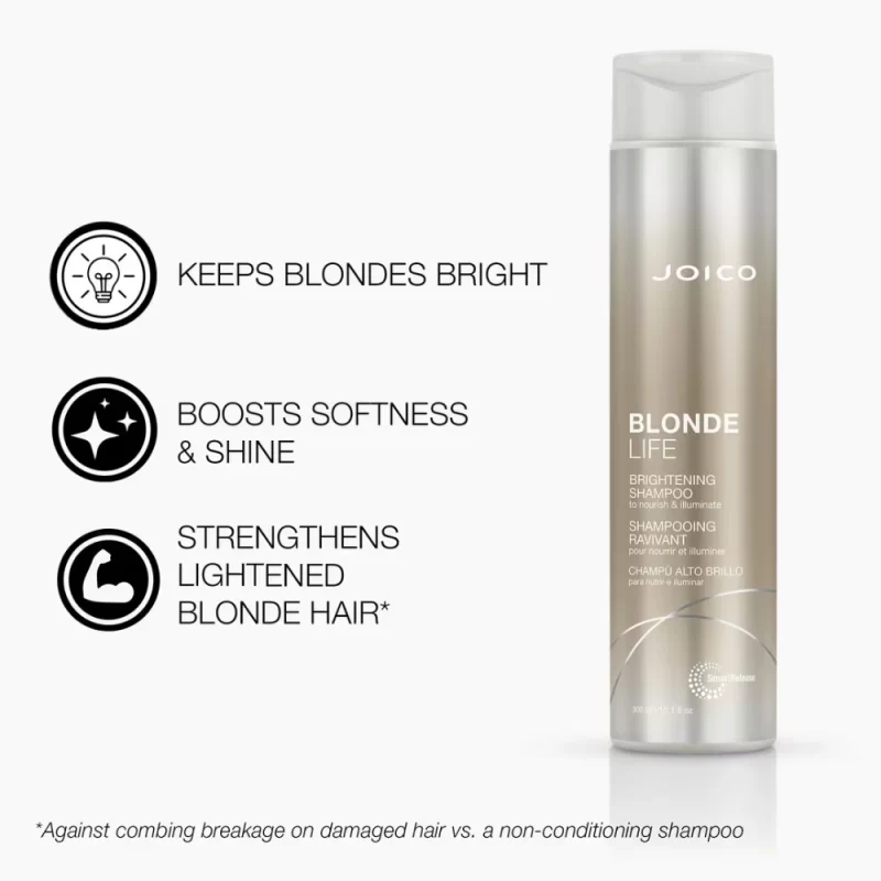 Shampoo Brightening Blonde Life Joico 300ml - Imagen 2
