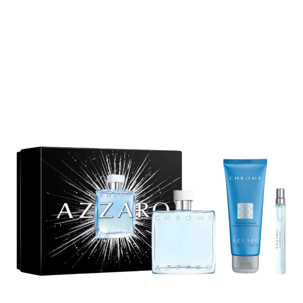 Azzaro Chrome Set EDT 100ml+10ml+Hb Sh 75ml