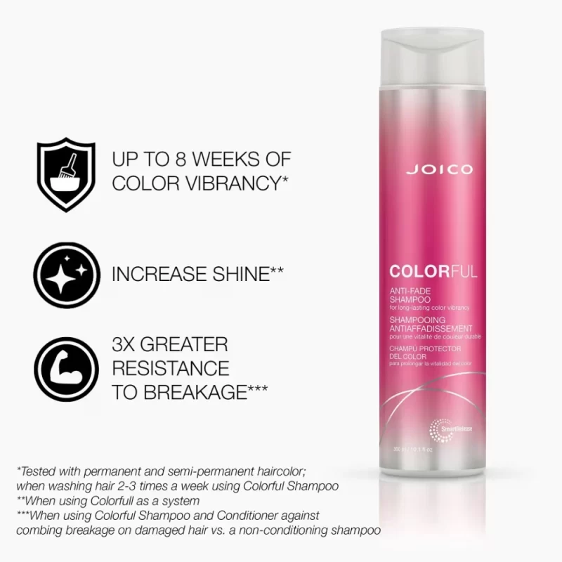 Shampoo Anti-Fade Colorful Joico 300ml - Imagen 2