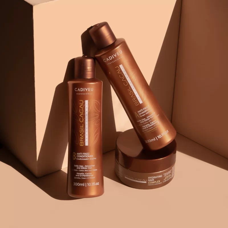 Brasil Cacau Anti Frizz Shampoo Cadiveu 300ml - Imagen 3
