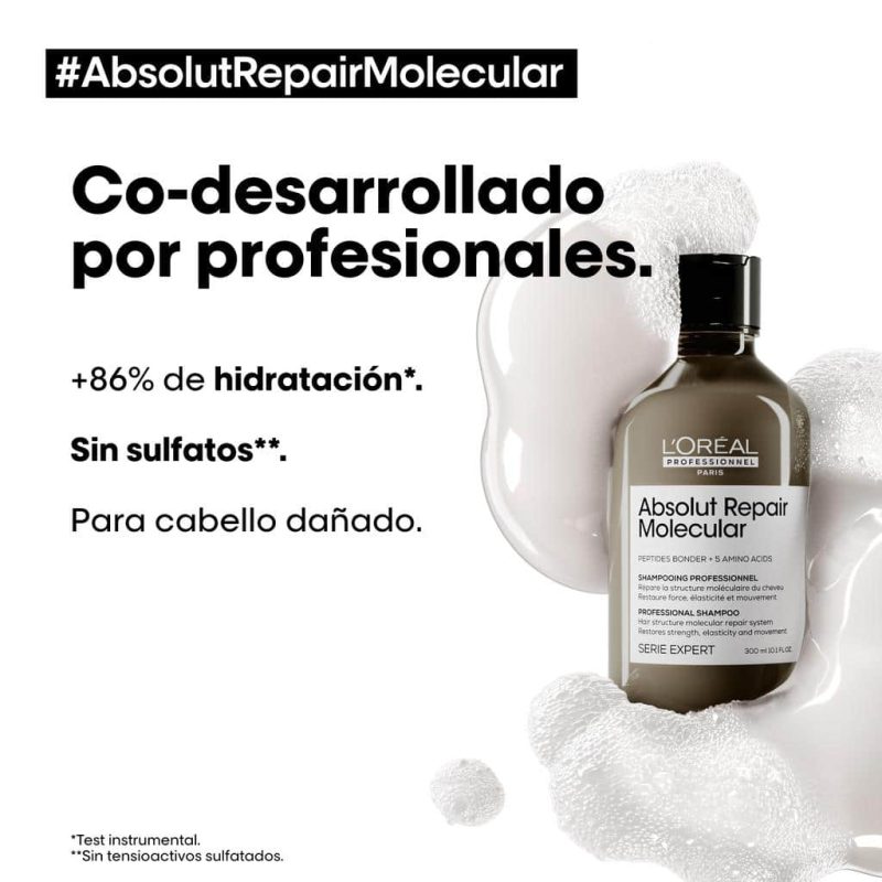 Shampoo Absolut Repair Molecular - Imagen 2