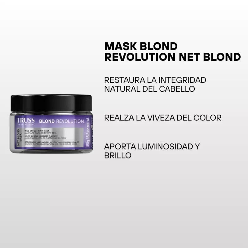Mask Blond Revolution Net Blond Truss 180g - Imagen 2