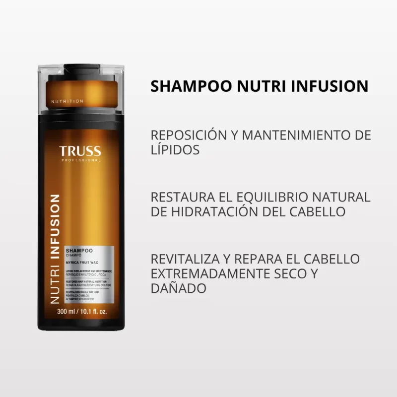 Shampoo Nutri Infusion Truss 300ml - Imagen 3